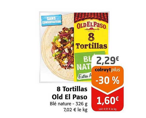 8 Tortillas Old El Paso