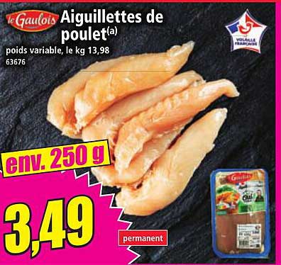 Aiguillettes de poulet
