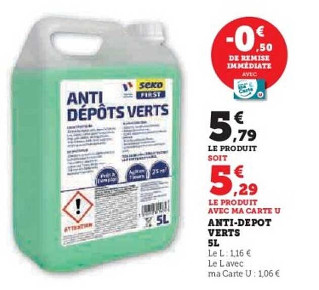 ANTI-DÉPÔTS VERTS 5L