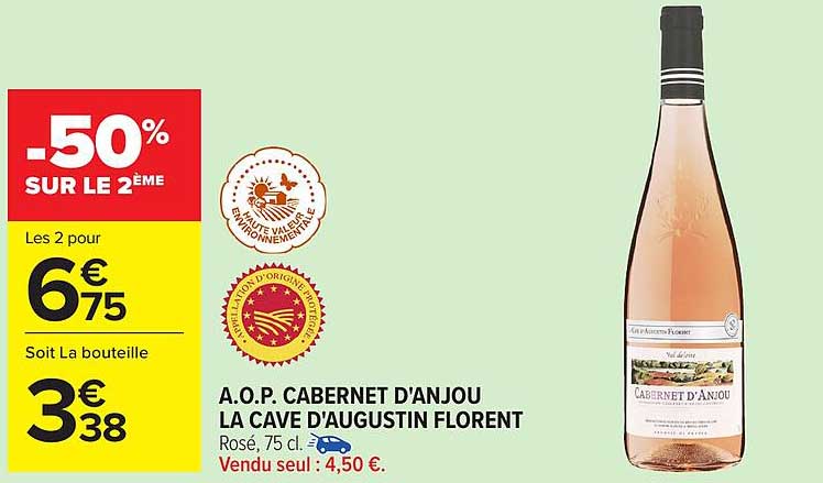 A.O.P. CABERNET D'ANJOU LA CAVE D'AUGUSTIN FLORENT