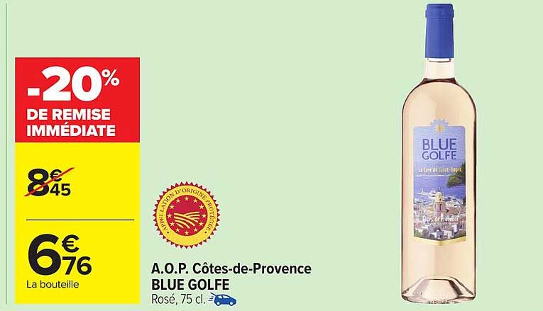 A.O.P. Côtes-de-Provence BLUE GOLFE