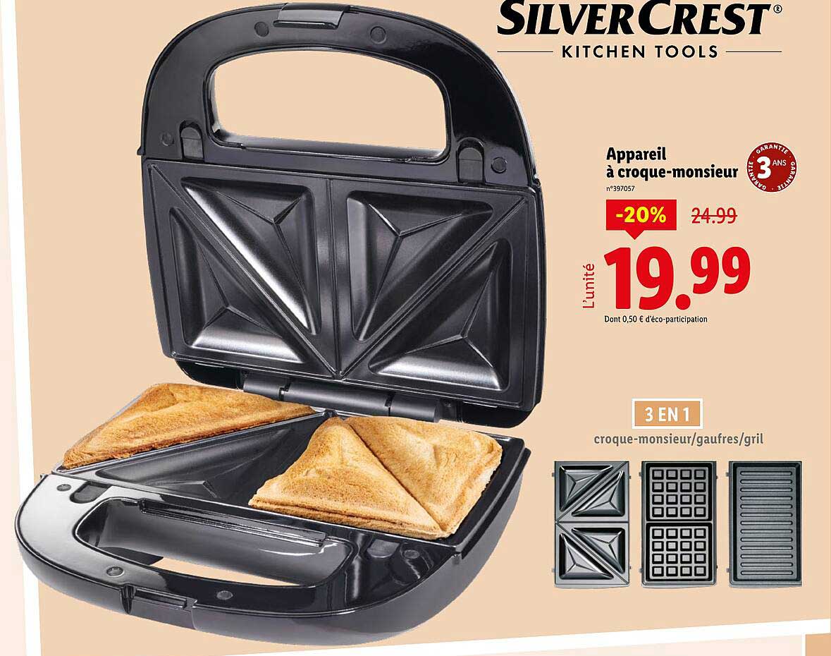 Appareil à croque-monsieur