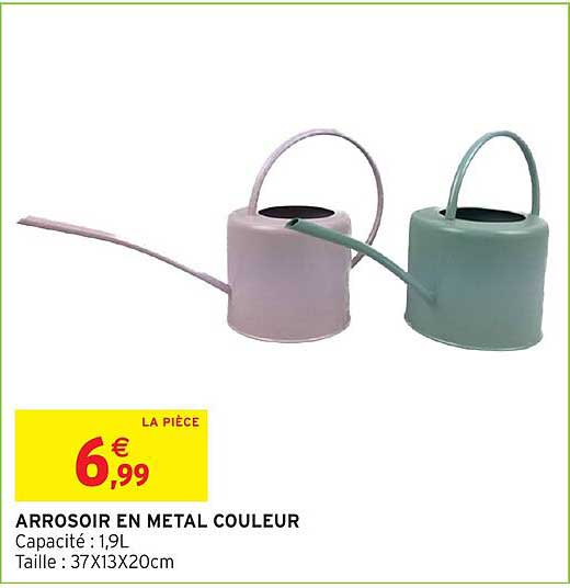 ARROSOIR EN METAL COULEUR