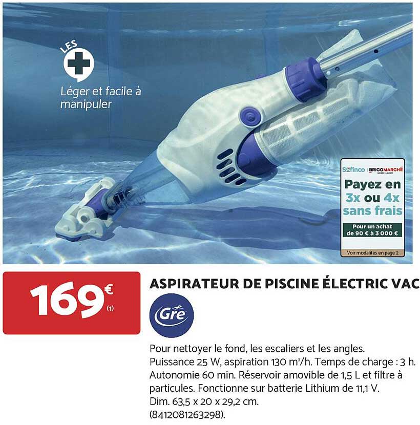 ASPIRATEUR DE PISCINE ÉLECTRIC VAC