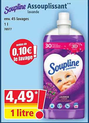 Assouplissant Soupline Lavande 1L