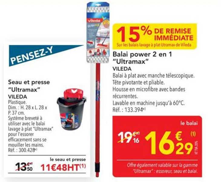 Balai power 2 en 1 "Ultramax"