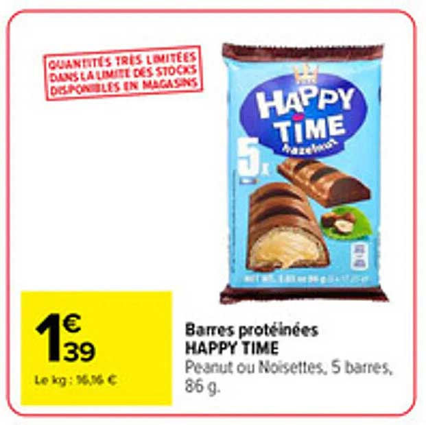 Barres protéinées HAPPY TIME