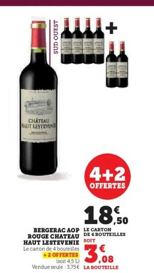 BERGERAC AOP ROUGE CHATEAU HAUT LESTEVENIE