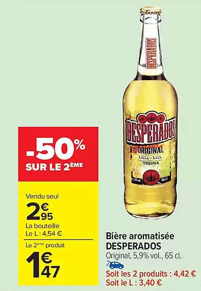 Bière aromatisée DESPERADOS