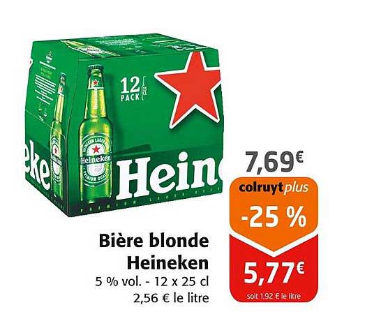 Bière blonde Heineken