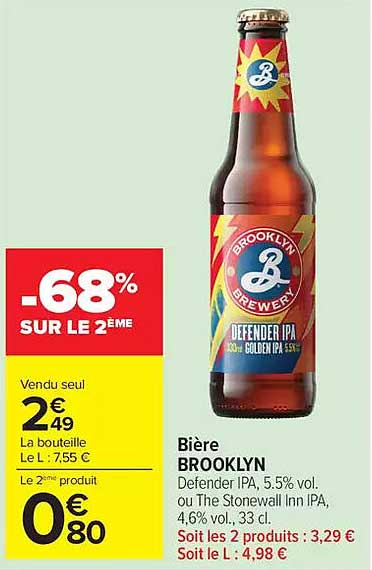 Bière BROOKLYN