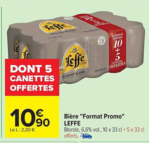 Bière "Format Promo" LEFFE