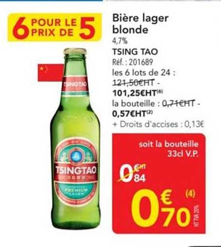 Bière lager blonde