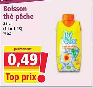 Boisson thé pêche