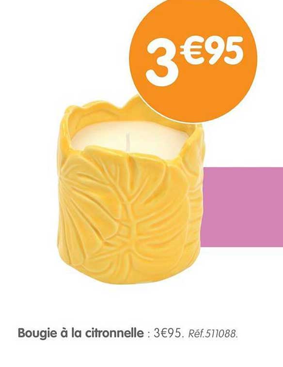 Bougie à la citronnelle
