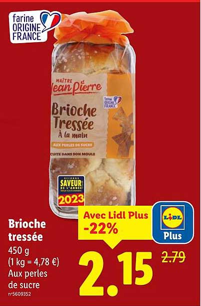Brioche tressée