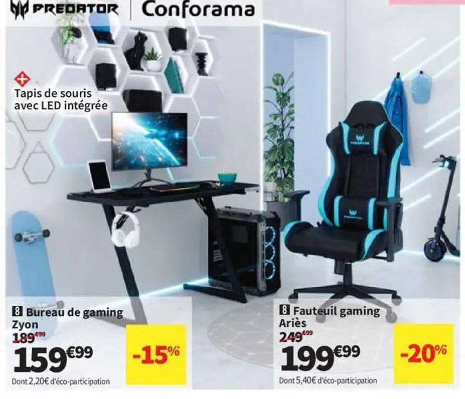 Bureau de gaming Zyon