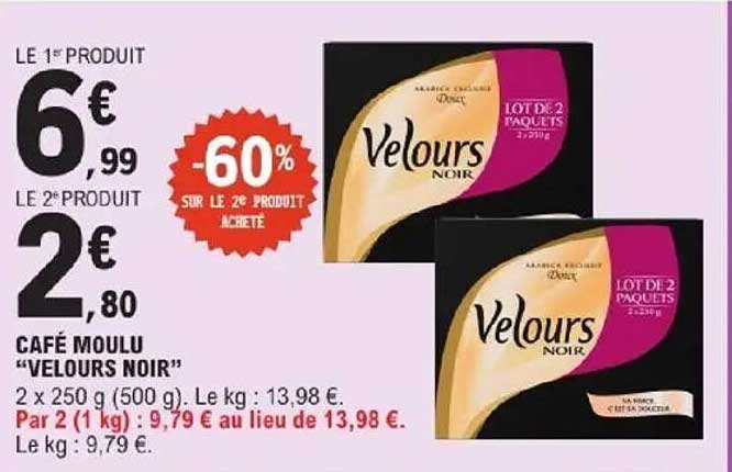 Café moulu "Velours Noir"