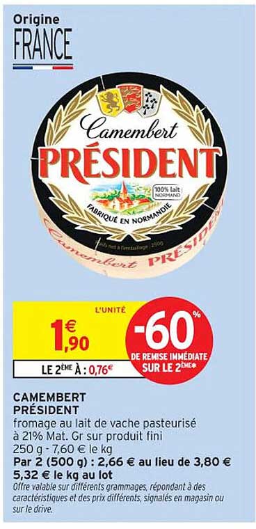 CAMEMBERT PRÉSIDENT