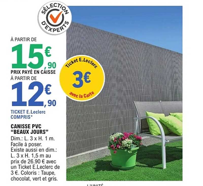 CANISSE PVC "BEAUX JOURS"