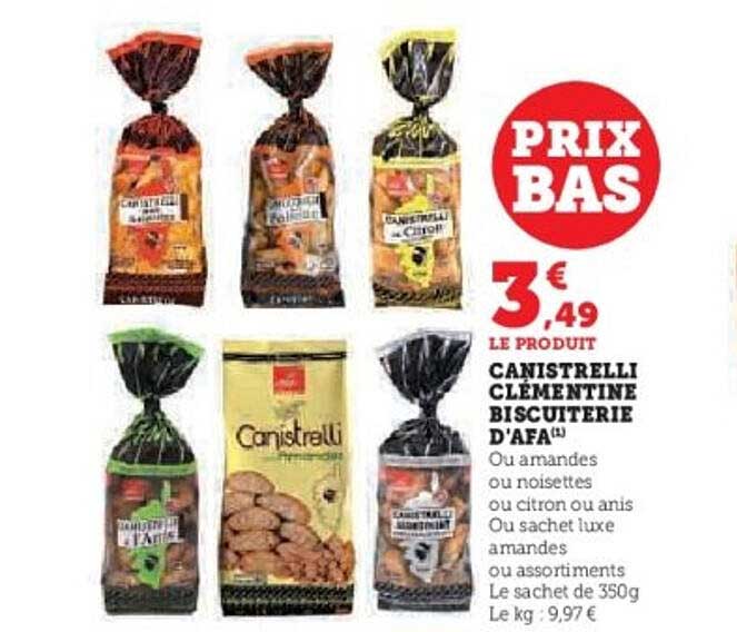 CANISTRELLI CLÉMENTINE BISQUITERIE D'AFA