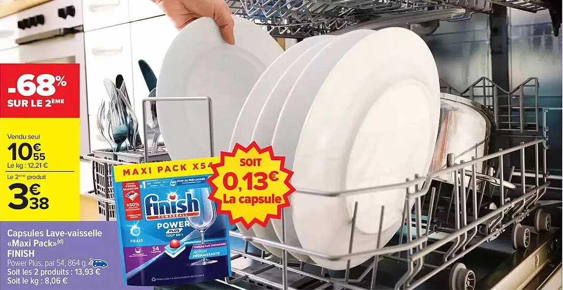 Capsules Lave-vaisselle «Maxi Packs» FINISH