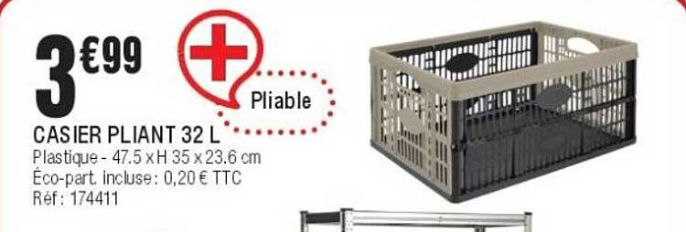 CASIER PLIANT 32 L
