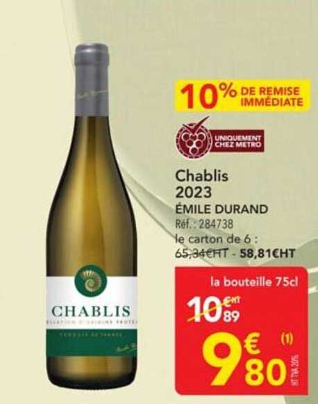 Chablis 2023 ÉMILE DURAND