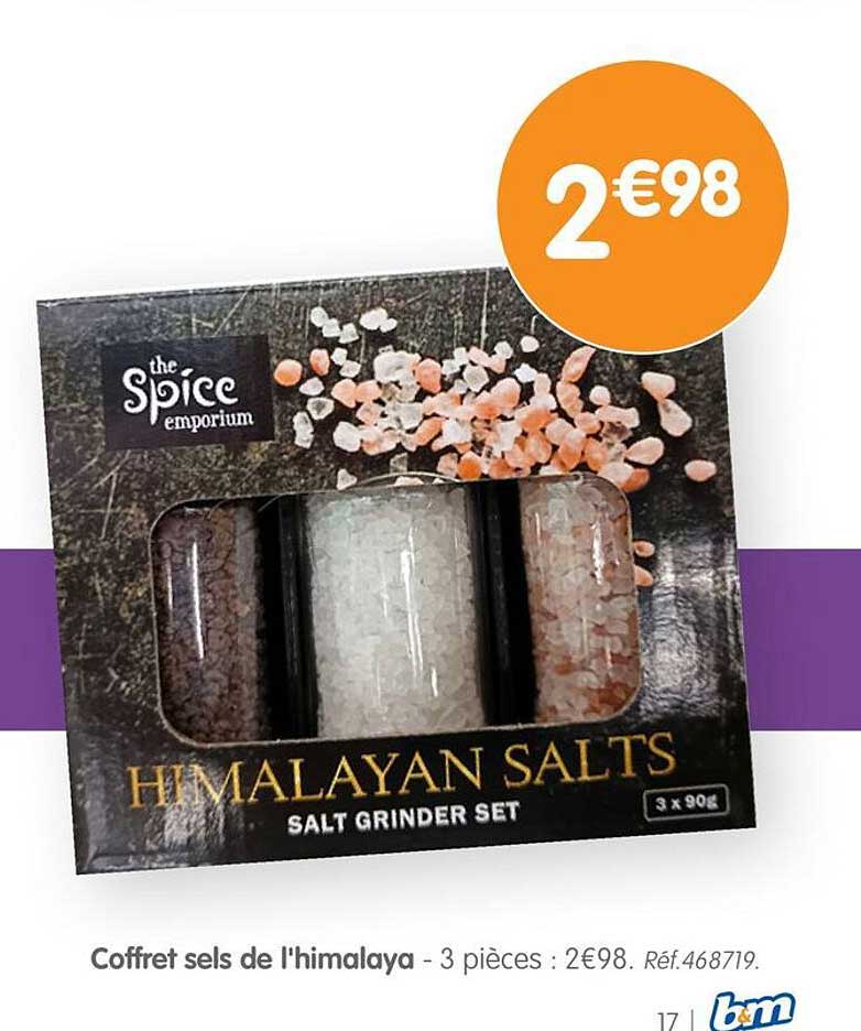 Coffret sels de l'himalaya - 3 pièces : 2€98