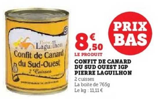 CONFIT DE CANARD DU SUD OUEST IGP PIERRE LAGUILHON