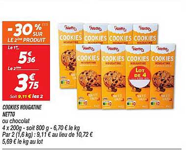 COOKIES NOUGATINE NETTO