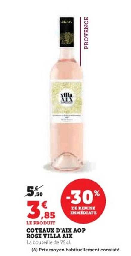 COTEAUX D'AIX AOP ROSE VILLA AIX