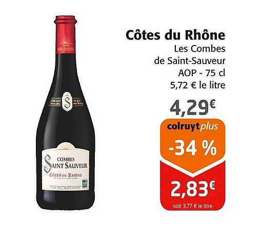Côtes du Rhône Les Combes de Saint-Sauveur AOP - 75 cl