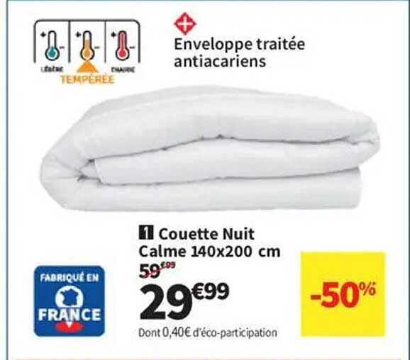 Couette Nuit Calme 140x200 cm
