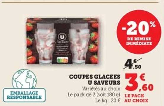 COUPES GLACEES U SAVEURS