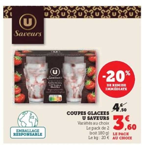 COUPES GLACEES U SAVEURS