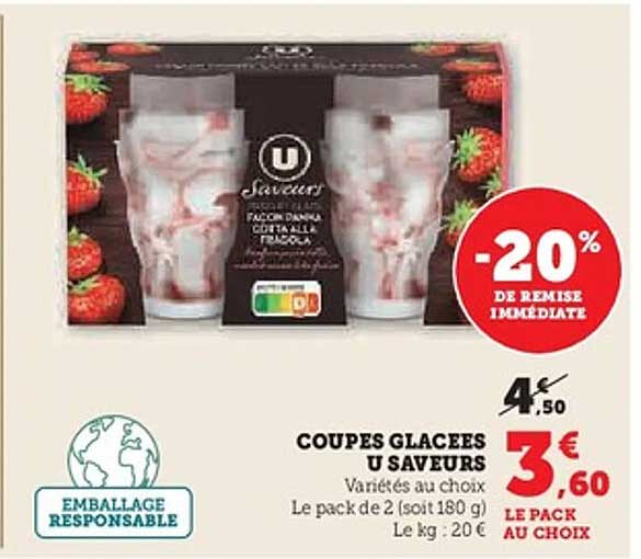 COUPES GLACEES U SAVEURS