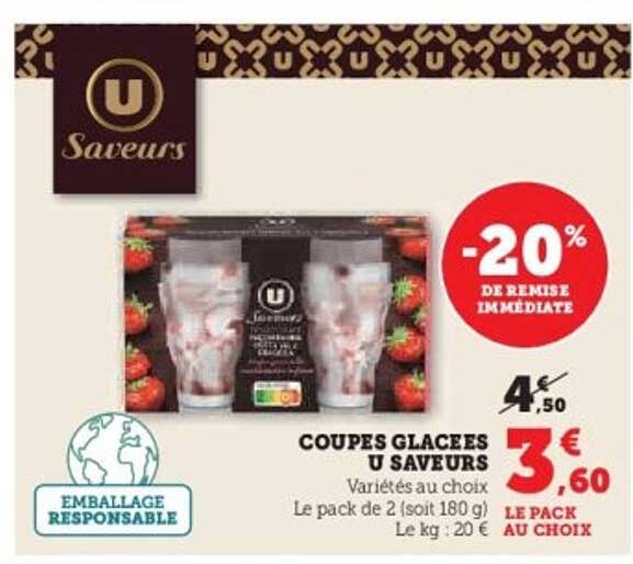 COUPES GLACEES U SAVEURS