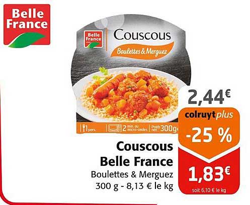 Couscous Belle France Boulettes & Merguez