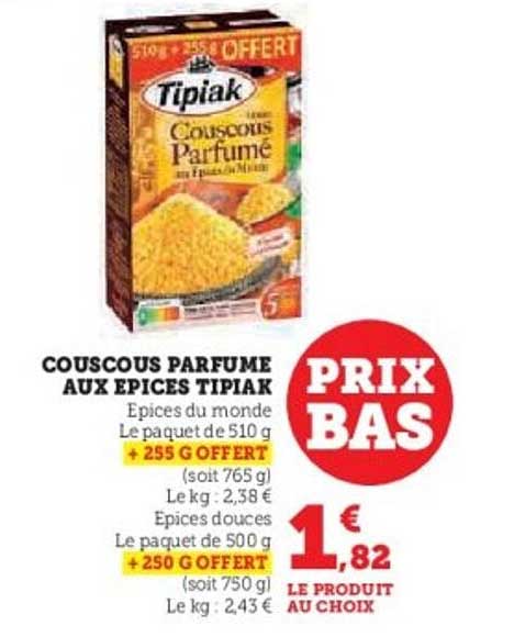 COUSCOUS PARFUMÉ AUX ÉPICES TIPIAK
