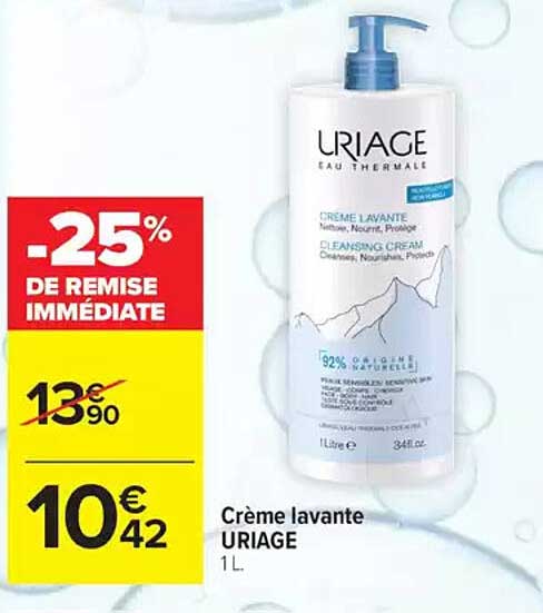 Crème lavante URIAGE 1L