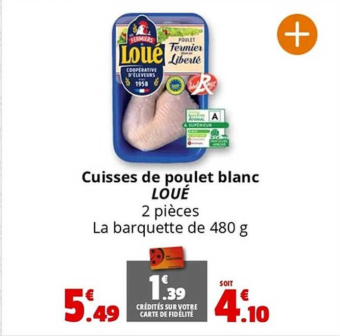 Cuisses de poulet blanc LOUE