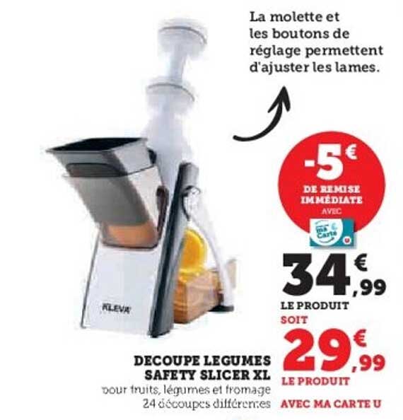 DECOUPE LEGUMES SAFETY SLICER XL