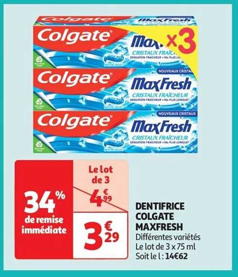 DENTIFRICE COLGATE MAXFRESH