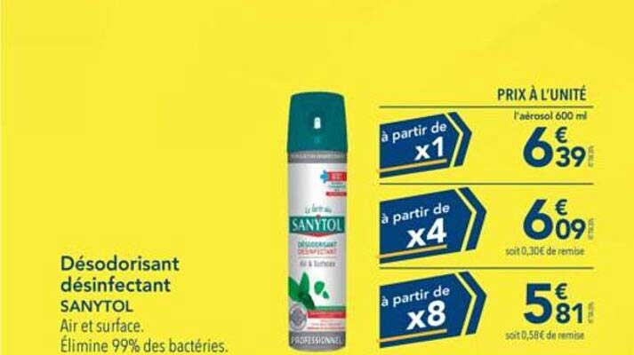 Désodorisant désinfectant SANYTOL