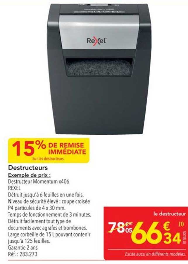 Destructeur Momentum x406 REXEL