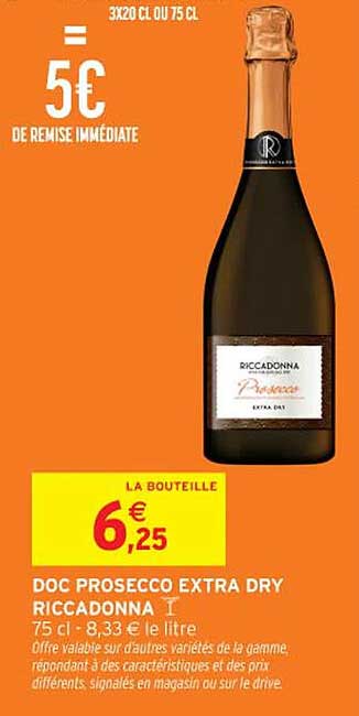 DOC PROSECCO EXTRA DRY RICCARDONNA