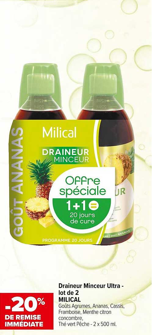 Drainer Minceur Ultra - lot de 2 MILICAL