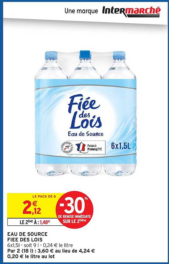 EAU DE SOURCE FIEE DES LOIS