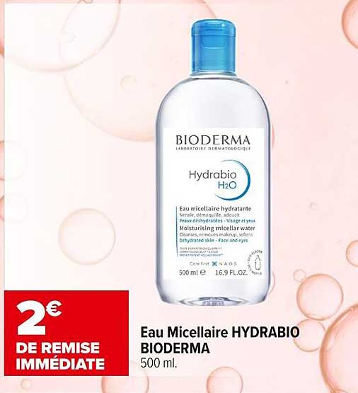 Eau Micellaire HYDRABIO BIODERMA 500 ml.